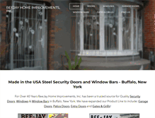 Tablet Screenshot of beejaysecuritydoors.com